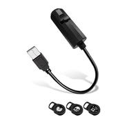 Kueohse Lampe de Projection USB Halloween NightLight Crâne Fantôme LED 360° Rotatif Modèle Changeable Lumière D'Ambiance 3 Films