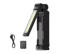 Kueohse Lampe de Travail LED COB G16-S avec Base Magnétique et Affichage de Batterie Rechargeable pour Réparation Automobile.