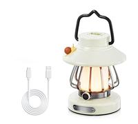Kueohse Lampe Équipement pour Enfants, Lanterne de Camping pour Urgences, Randonnées, Ouragans - Blanc