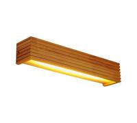 Kueohse Lampe LED en Bois pour Miroir de Salle de Bain, Lampe pour Coiffeuse de Salle de Bain, Lampe Murale Originale en Bois