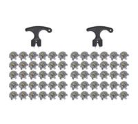 Kueohse Le de Pointes de Golf Comprend 60 Pièces de Rechange pour Crampons de Golf iletage Métallique, Vis de 6 mm de Diamètre, Pointe de Golf Également