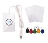 Kueohse Lecteur RFID NFC ACR122U pour S50 13,56 MHz UID, Écrivain de Carte Intelligente USB, Clone, Copie, Duplicateur, SDK, Logiciel M-Ifare, Copieur.