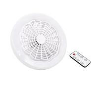 Kueohse LED Smart Fan Light Ventilateur de Plafond 30W TéLéCommande IntéRieur LED LumièRe Silencieux Chambre Cuisine DéCor Lampe Ventilateurs-Blanc