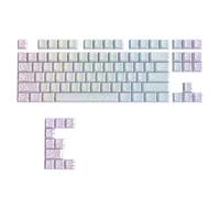 Kueohse Lignes de Contour PBT 97 Touches Double Shot Backlit Translucent Keycaps Cherry Profil pour MX Mécanique Clavier