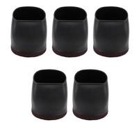 Kueohse Lit en Caoutchouc Chaise de Bureau ButéE de Roue Pieds de Meuble Tasses à roulettes Pieds de Chaise Protecteurs de Sol Coussinets en Feutre