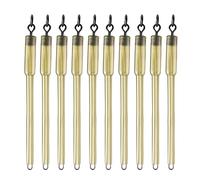 Kueohse Lot de 10 bouchons émerillons pour pêche à la carpe en PVA, tige solide, tige en plomb, terminal