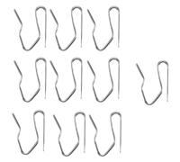 Kueohse Lot de 10 crochets de rideau - Argenté