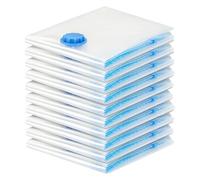 Kueohse Lot de 10 de rangement réutilisables avec fermeture et de voyage peu encombrants 40 x 30 cm