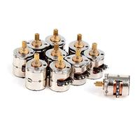 Kueohse Lot de 10 mini moteurs pas à pas 2 phases 4 fils moteur pas à pas miniature avec boîte de vitesses Petit Mini moteur jouet DIY