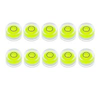 Kueohse Lot de 10 niveaux à bulle circulaires 10 x 6 mm pour le nivellement des télescopes de trépied, 10 x 6 mm, non autocollants
