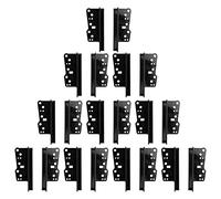 Kueohse Lot de 10 paires de supports d'autoradio double DIN stéréo pour DVD Dash Mount Trim Trim Kit de garniture latérale pour B
