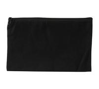 Kueohse Lot de 10 pochettes en toile avec fermeture éclair - Pour le maquillage, les loisirs créatifs, les voyages, le bricolage, l'école - Noir, Noir
