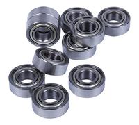 Kueohse Lot de 10 roulements radiaux métriques miniatures scellés en métal blindé Modèle : MR115 ZZ 5 x 11 x 4 mm