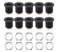 Kueohse Lot de 10 soudures à 3 broches 2,1 mm x 5,5 mm Power Jack DC