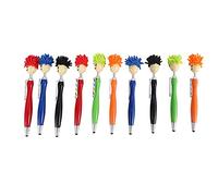 Kueohse Lot de 10 stylets 3 en 1 pour nettoyage d'écran, stylet, chiffon à poussière, pour enfants et adultes