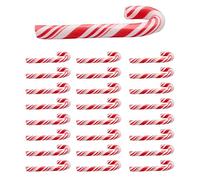 Kueohse Lot de 100 barres de sucre rouges et faites à la main pour Noël miniatures pour maison de poupée en argile et sucre d'environ 3,2 x 1 cm