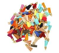 Kueohse Lot de 100 glands en cuir pour fabrication de