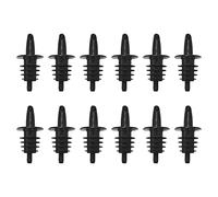 Kueohse Lot de 12 bouteilles de liqueur en plastique avec bec verseur fantôme, vin, cocktail, bar