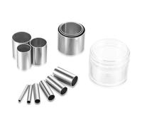 Kueohse Lot de 12 Emporte-Pièces en Forme de Cercle, de Trou Creux, de Tampons de Cuisson en Céramique pour Argile Polymère, Poterie, Artisanat Fait à la Main