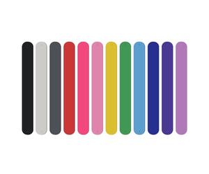 Kueohse Lot de 12 porte-rouleaux de papier cadeau à rabat en silicone pour l'organisation du rangement