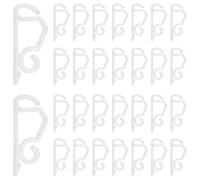 Kueohse Lot de 120 clips de lumière de Noël pour l'extérieur - Crochets de lumière de Noël résistants aux intempéries - Crochets de gouttière pour les fêtes de Noël