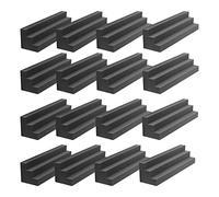 Kueohse Lot de 16 Panneaux en Mousse Acoustique, Bloc D'Angle Acoustique pour PièGe à Basses, Mousse Insonorisante pour Studio, Maison ou ThéÂTre.