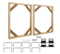 Kueohse Lot de 2 cadres en toile en bois DIY 16 x 20 cm pour peintures à l', et affiches, durables