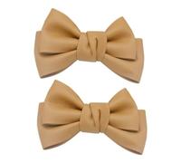 Kueohse Lot de 2 clips de chaussures amovibles avec nœud en cuir - Pour mariage, fête - Couleur - Installation facile