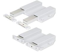 Kueohse Lot de 2 Loquets de Porte D'Armoire à Double Poussoir pour Ouvrir les Portes de Cuisine