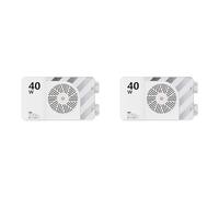 Kueohse Lot de 2 Mini Lampes LED 40 W pour Caméra Vidéo, Trois Couleurs, Portables, D'Extérieur, Haute Luminosité, Refroidissement par Ventilateur, Intensité Variable