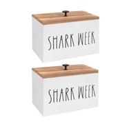 Kueohse Lot de 2 porte-tampons pour salle de bain - Avec couvercle - Séparateur mobile - Organiseur féminin