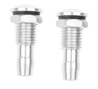 Kueohse Lot de 2 sorties d'eau RC en aluminium avec filetage avec joint torique pour bateau RC pour refroidissement moteur M8