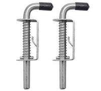 Kueohse Lot de 2 vis de verrouillage à ressort en acier inoxydable - 2 mm - Verrou de porte épais