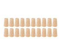 Kueohse Lot de 20 bouchons en liège naturel pour bouteille de vin