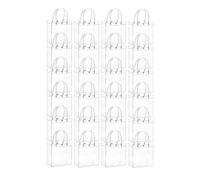 Kueohse Lot de 20 cadeaux transparents réutilisables pour mariage, bonbons, cadeaux de Noël, 13 x 15 x 7 cm
