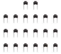 Kueohse Lot de 20 interrupteurs tactiles 6 x 6 x 5 mm 2 broches DIP Trou de passage