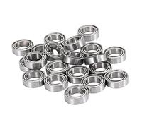 Kueohse Lot de 20 roulements MR106-ZZ - 6 x 10 x 3 mm - Métal blindé - Prélubrifié avec graisse - Stockage radial