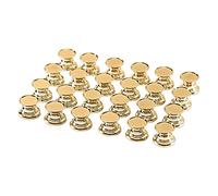 Kueohse Lot de 24 bases de boutons de tiroir en résine époxy cristal, accessoires de poignée de tiroir, base en alliage de poignée en résine DIY en grande quantité (doré)