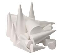 Kueohse Lot de 24 cônes en mousse pour arts, artisanat, arbre de Noël, école, projets de bricolage