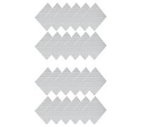 Kueohse Lot de 24 Panneaux Muraux Insonorisés, 12 X 12 X 0,4 Po Panneaux Insonorisants Auto-Adhésifs, pour Studio D'Enregistrement, Bureau, Blanc