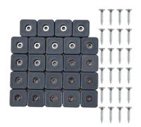 Kueohse Lot de 24 patins de protection pour pieds de meubles avec vis - 30 mm