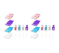 Kueohse Lot de 24 Plateaux Empilables pour Peinture Diamant avec Couvercles Trabricks, Kits d'art de Peinture Diamant pour Adultes pour Bricolage Artistique E