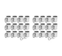 Kueohse Lot de 24 Pots de Peinture Vides avec Couvercles, Seau de Peinture Non Doublé de 0,4 Litre, Seau de Peinture Non Doublé pour Projets de Bricolage