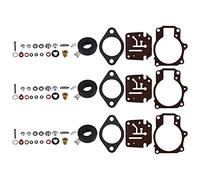 Kueohse Lot de 3 kits de réparation de carburateur et flotteurs pour 396701 65 70 75 CV