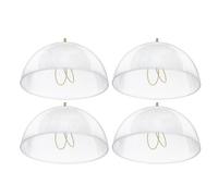 Kueohse Lot de 4 Abat-Jours à Clipser, 20 cm de Diamètre X 10,4 cm de Hauteur, Ampoule pour Ampoule de Type A, Style Déco, Ampoules Nues Apparentes.