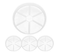 Kueohse Lot de 4 dessous de pot de fleurs transparents en plastique de 30,5 cm, durables, épais, pour l'intérieur et l'extérieur, le jardin, , facile à utiliser