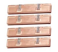 Kueohse Lot de 4 dissipateurs thermiques RAM couleur cuivre pur 126 x 26 x 7 mm pour mémoire RAM DDR2 DDR3 DDR4