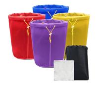 Kueohse Lot de 4 Filtrants, Ensemble de Filtrants, Tamis Filtrant et Sac de Rangement, Sac Filtrant pour la Croissance des Plantes, Sac de Rangement B