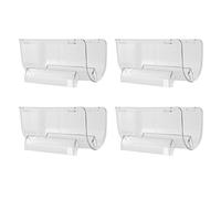 Kueohse Lot de 4 porte-bouteilles de vin empilables en plastique transparent pour réfrigérateur