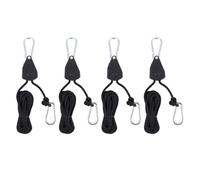 Kueohse Lot de 4 supports de corde à cliquet réglables robustes pour la cire, le jardinage, la cire, les fixations, etc